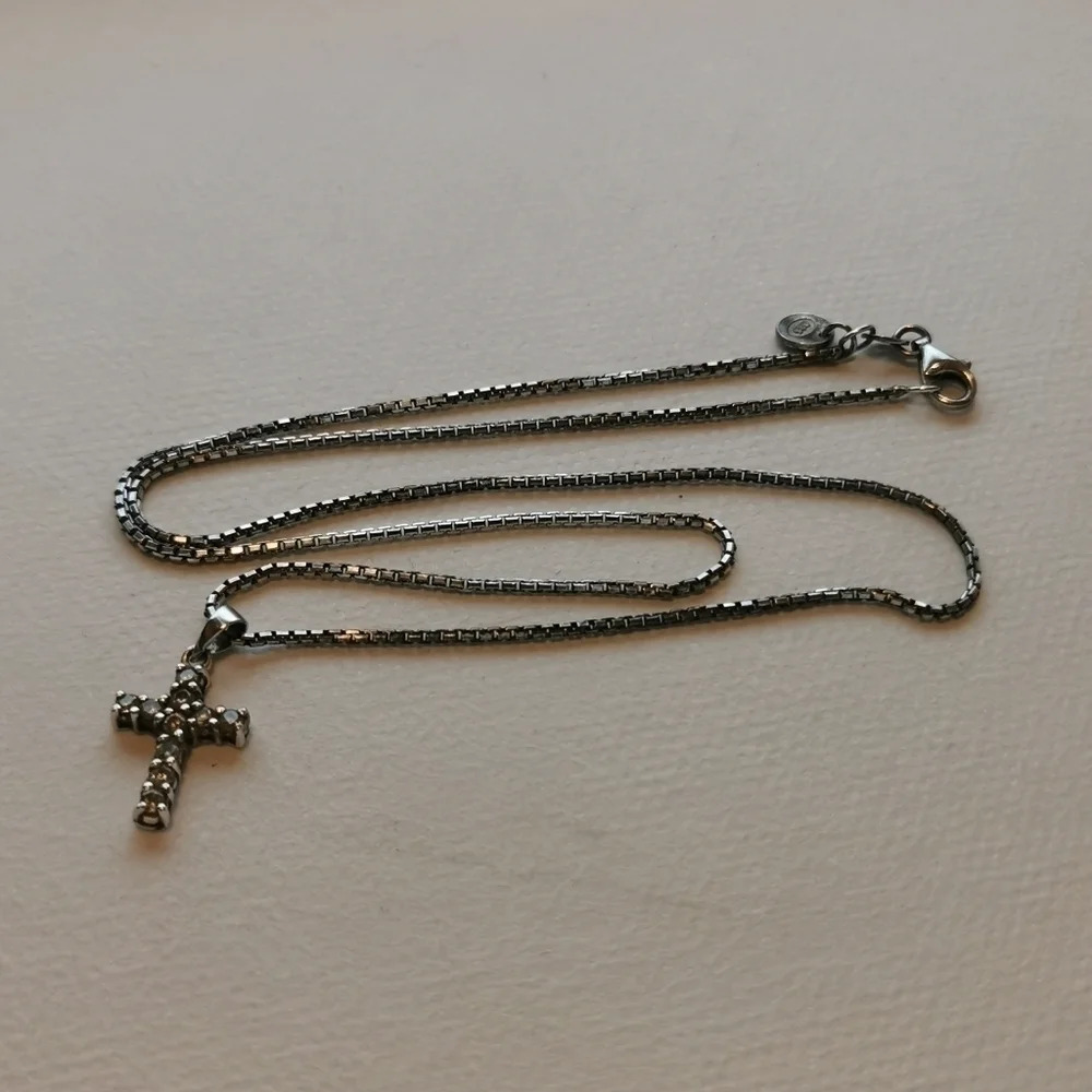 Sterling cross necklace